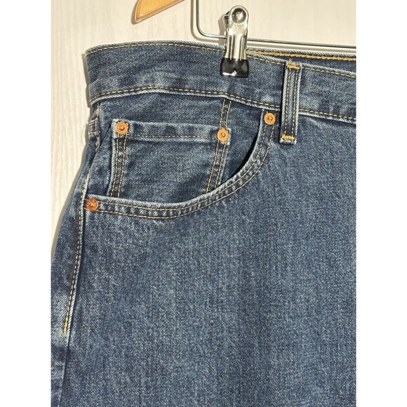Levi's 505 Jeans Men's 40 30 Blue Classic Regular Fit Straight Leg New - Picture 2 of 14